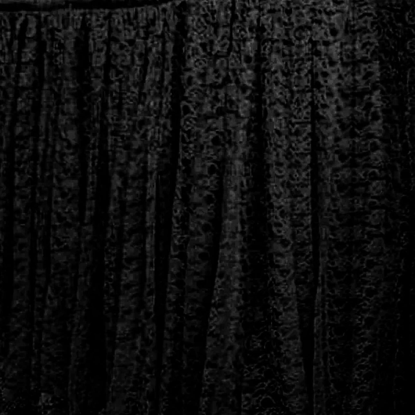 Lace 14ft Table Skirt Black Premium Pleated - Vintage Style for Parties