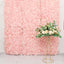 11 Sq ft. Blush UV Protected Hydrangea Flower Wall Mat Backdrop - 4 Artificial Panels