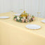 Premium Polyester 90"x132" Rectangle Tablecloth Champagne - Seamless 220GSM Stain-Resistant Table Cover