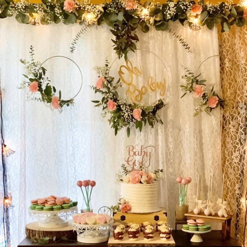 40" Gold Heavy Duty Metal Hoop Wreath, Floral Hoop