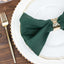 5 Pack Premium Polyester 20"x20" Napkins Hunter Emerald Green - Wrinkle-Resistant & Durable Dinner Napkins