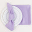 5 Pack Lamour Satin 20"x20" Napkins Lavender Lilac - Soft Matte Finish Dinner Napkins