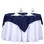 Polyester 54"x54" Table Overlay Square Tablecloth Navy Blue - Wrinkle-Resistant & Durable Table Cover