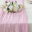 Gauze Cheesecloth 10ft Table Runner Pink - Rustic Boho Style