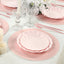 50 Pack 13" Round Disposable Paper Placemats â€“ Pink Cardboard Dining Table Mats, 120 GSM