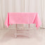 Lamour Satin 54"x54" Square Tablecloth Pink - Durable & Silk-Like Table Cover
