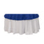 Cotton Blend 70" Round Tablecloth Royal Blue - Wrinkle-Resistant Table Cover