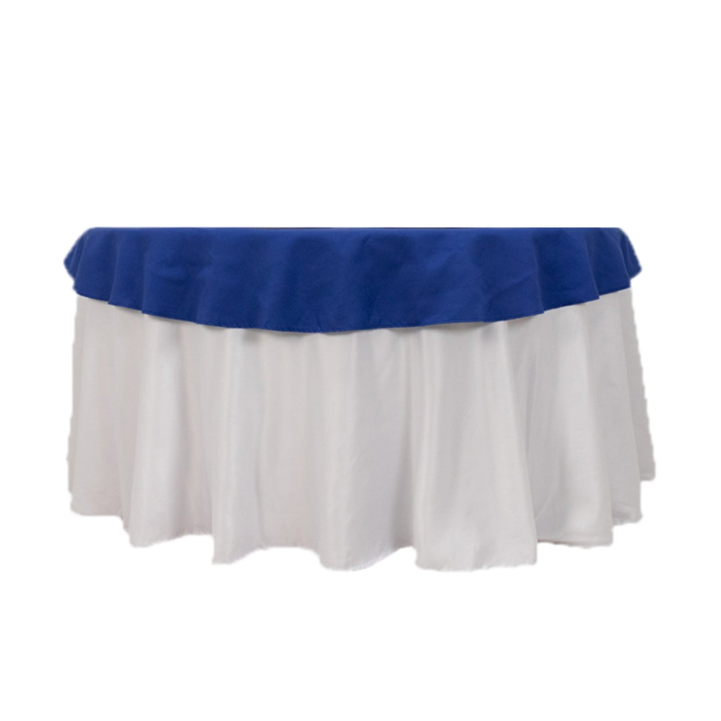 Cotton Blend 70" Round Tablecloth Royal Blue - Wrinkle-Resistant Table Cover