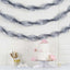 3 Rolls 28ft Silver Ruffled Tissue Paper Party Streamers, Crepe Paper Backdrop Decorations