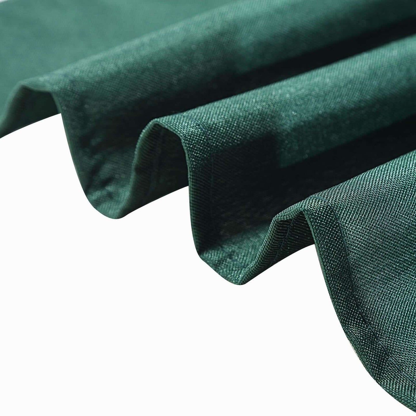 Polyester 90"x90" Table Overlay Square Tablecloth Hunter Emerald Green - Wrinkle-Resistant & Durable Table Cover