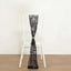 5 Pack Tulle Chair Sashes with Leaf Vine Embroidered Sequins Black 6"x88"