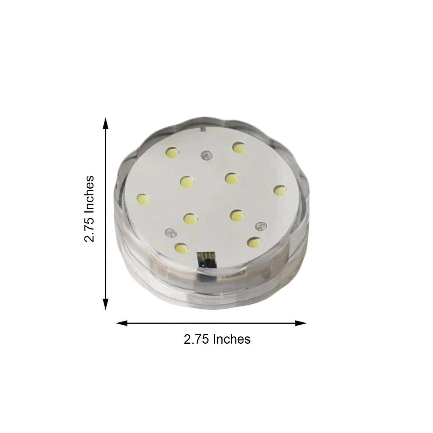 4-Pack LED Disc Lights Flower Shaped Design Warm White - Remote Operated DIY Lighting 3"