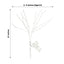 3-Pack LED Lighted Branches Artificial White - Warm White Tree Twig Lights with 60 Bright LED Bulbs 28.5"