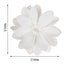 4 Pack 12" White Life-Like Soft Foam Craft Dahlia Flower Heads