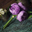 5 Flower Head Lavender Lilac Peony Bouquet Artificial Silk Peonies Spray