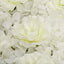 11 Sq ft. Cream 3D Silk Rose and Hydrangea Flower Wall Mat Backdrop - 4 Artificial Panels