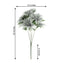 2 Bouquets 20" Silver Artificial Silk Dahlia Flower Spray Bushes