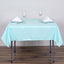 Polyester 54"x54" Table Overlay Square Tablecloth Light Blue - Wrinkle-Resistant & Durable Table Cover