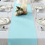 Polyester 12"x108" Table Runner Light Blue - Durable & Wrinkle-Resistant Table Decor