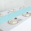 Polyester 12"x108" Table Runner Light Blue - Durable & Wrinkle-Resistant Table Decor