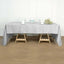 Polyester 60"x102" Rectangle Tablecloth Silver - Durable and Stylish Table Cover