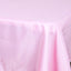 Polyester 54"x54" Table Overlay Square Tablecloth Pink - Wrinkle-Resistant & Durable Table Cover