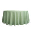 Polyester 132" Round Tablecloth Sage Green - Seamless Chic Table Cover