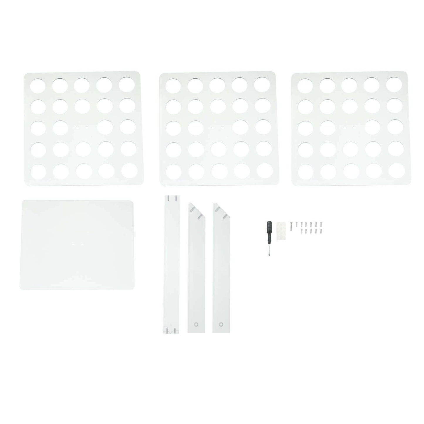 3-Tier Acrylic Square Ice Cream Cone Holder Clear - Foldable Multi-Purpose Dessert Display Stand with 72-Slots for Stylish Food Presentation 18" Tall