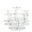 6-Tier Acrylic Cake Stand Set Clear - Assorted Sizes for Buffet Party Tables