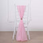 5 Pack Chiffon Chair Sashes Pink - Soft & Lightweight Designer Chair Bows 22"x78"