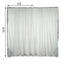 2 Pack White Sheer Chiffon Event Curtain Drapes, Durable Flame Resistant Organza Backdrop Event Panels With Rod Pockets - 10ftx10ft