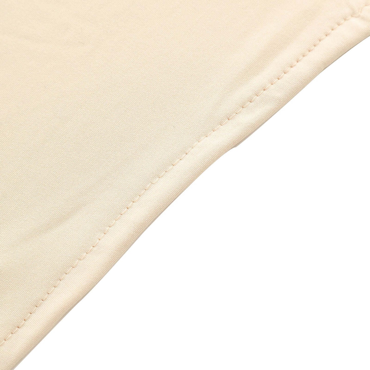 7ft Matte Beige Spandex Fitted Chiara Backdrop Stand Cover For Round Top Wedding Arch