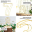 8" Tall Gold Freestanding 3D Decorative Metal Wire Numbers, Wedding Table Numbers -8