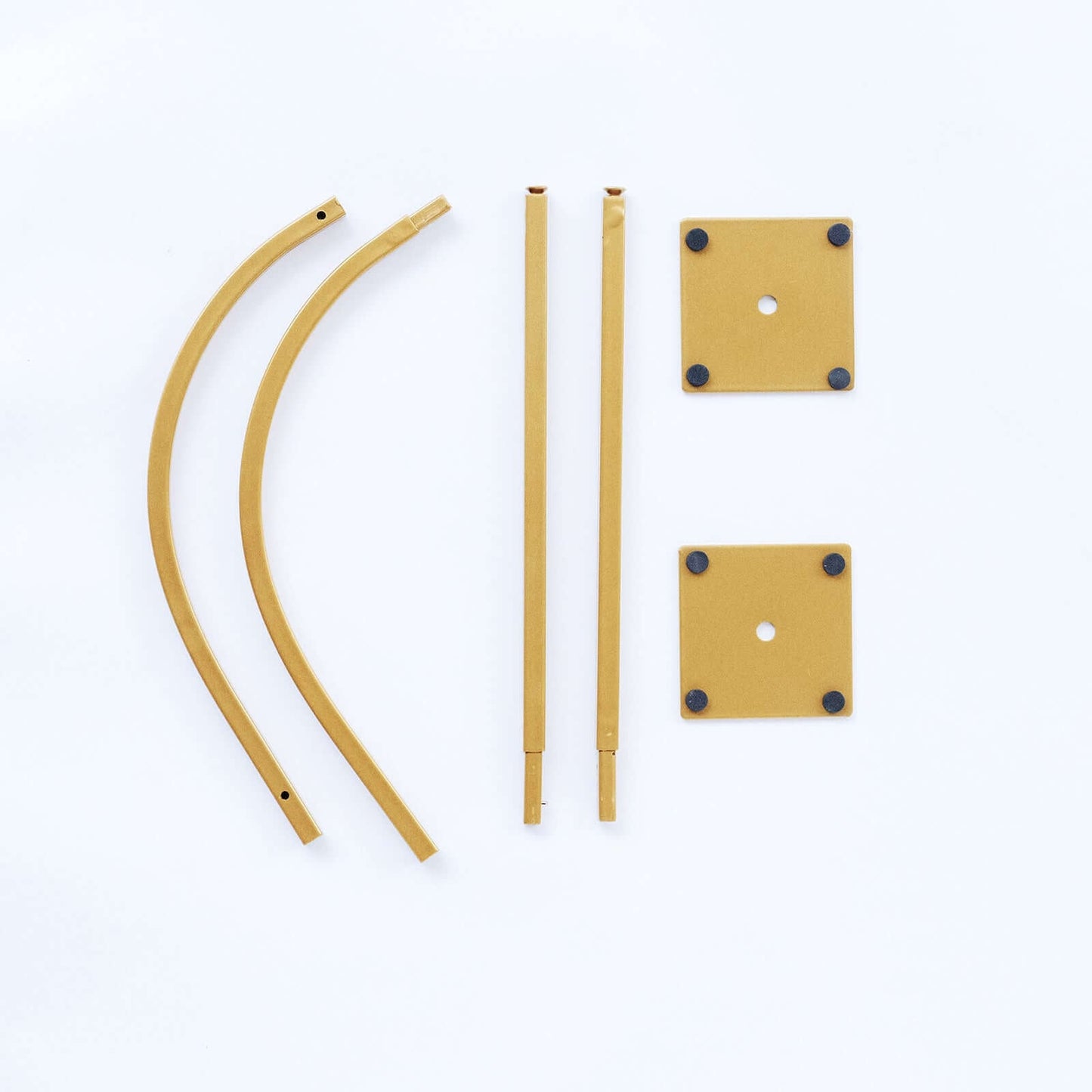 Gold Metal Chiara Arch Table Centerpiece with Rounded Top - Detachable Flower Stand Frame for Weddings 23"