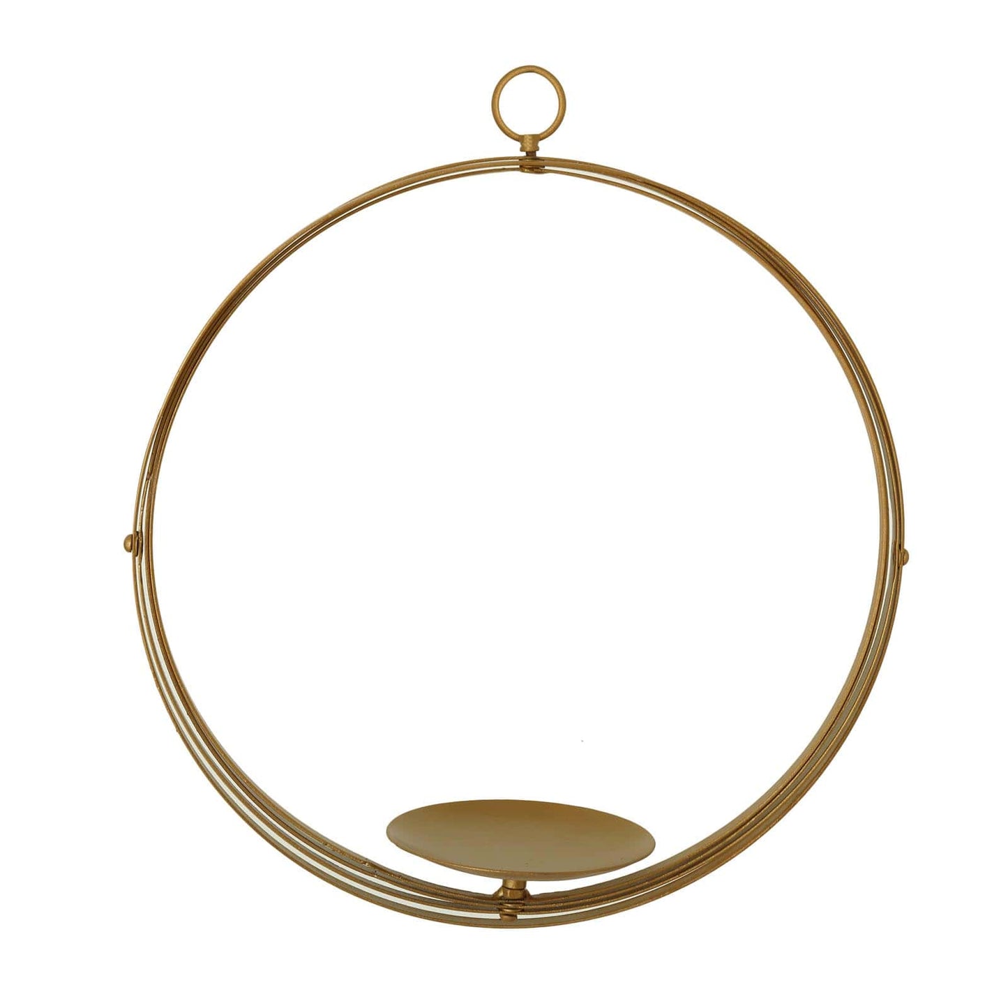 Hanging Sphere Candle Holder Gold Wrought Iron Event Display Accent - Centerpiece 24"