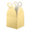 25 Pack Metallic Gold Foil Butterfly Top Premium Party Favor Boxes, Cardstock Candy Gift Boxes - 250 GSM