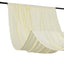Ivory 4-Way Stretch Spandex Event Curtain Drapes, Wrinkle Free Backdrop Event Panel with Rod Pockets - 5ftx16ft