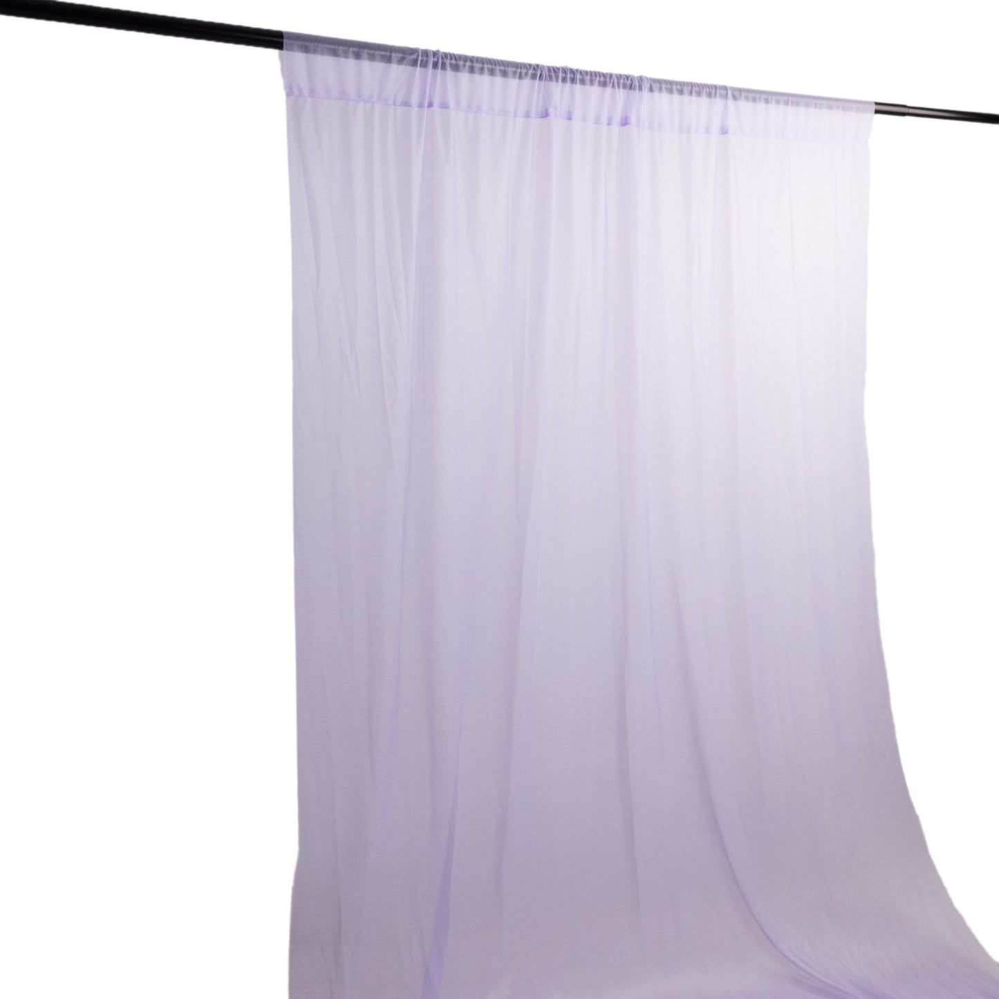 Lavender Lilac Sheer Backdrop Drape â€“ 5ft x 14ft Wedding Arch & Ceiling Decor Panel, Wrinkle Free with Soft Shimmer