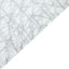 Polyester 12"x108" Table Runner Metallic Silver Disposable Non-Woven Fiber Roll - Stylish & Chic Table Decor