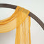 20ft Mustard Yellow Gauze Cheesecloth Fabric Wedding Arch Drapery, Window Scarf Valance, Boho Decor Arbor Curtain Panel
