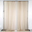 2 Pack Natural Sheer Chiffon Event Curtain Drapes, Durable Flame Resistant Organza Backdrop Event Panels With Rod Pockets - 10ftx10ft