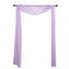 18ft Lavender Lilac Rose Sheer Organza Wedding Arch Drapery Fabric, Window Scarf Valance
