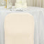 Polyester Slip On Folding Chair Covers Beige - Stain-Resistant Reusable Durable Fabric