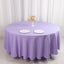 Premium Polyester 108" Round Tablecloth Lavender Lilac - Wrinkle-Resistant 220GSM Table Cover
