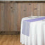 10 Pack Sheer Organza 14"x108" Table Runners Purple - Soft and Lightweight Table Accent