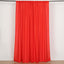 2 Pack Red Polyester Event Curtain Drapes, 10ftx8ft Backdrop Event Panels With Rod Pockets 130 GSM