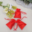 12 Pack 4"x6" Red Satin Drawstring Wedding Party Favor Gift Bags