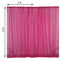 2 Pack Fuchsia Sheer Chiffon Event Curtain Drapes, Durable Flame Resistant Organza Backdrop Event Panels With Rod Pockets - 10ftx10ft