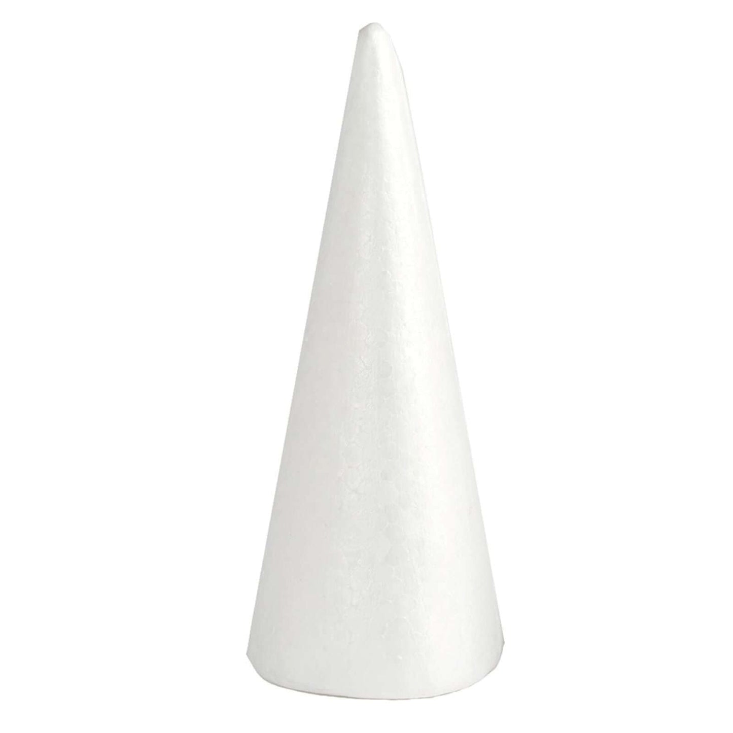 24 Pack 6" White Styrofoam Cone, Foam Cone For DIY Crafts