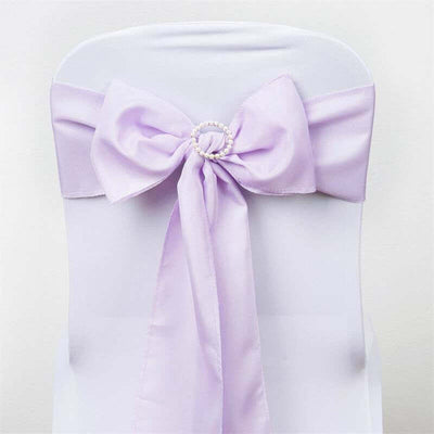 5 Pack Polyester Chair Sashes Lavender Lilac 6"x108"